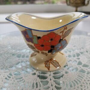 Royal Winton Sugar Bowl Dish Grimwades Stoke on Trent Floral Oval Dish Vintage